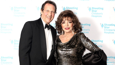 Dame Joan Collins, 89, Rocks Leopard Swimsuit For Swim With Husband Percy Gisbon, 57