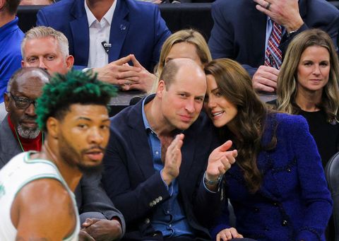 Prince William and Kate Are So Adorable on Their NBA Courtside Date in Boston