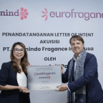 Mrs Wie Ngo Noryati of PT Euronindo Fragrance and Santiago Sabatés of Eurofragance