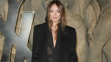 Olivia Wilde Slays In Completely Sheer Plunging Black Dress At Paris Fashion Week