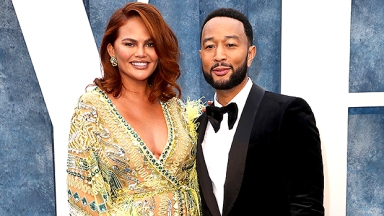 Chrissy Teigen Wears Sheer Flamenco Dress At Oscars Party With John ...