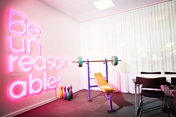 A conference room at Klarna's headquarters in Stockholm. 