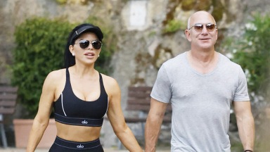 Jeff Bezos, 59, & Lauren Sanchez, 53, Hold Hands As She Rocks A Crop Top In Portofino: Photos