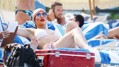 Jennifer Lopez, 53, Stuns In Plunging Swimsuit While Poolside On Fourth Of July: Photos