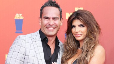 Teresa Giudice Rocks Tiny Orange Bikini & Shares A Kiss With Luis Ruelas In Mykonos: Photos