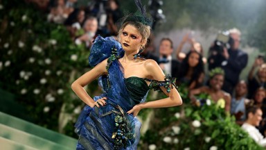 Zendaya Goes Edgy for 2024 Met Gala Red Carpet Return in Dark Hummingbird Gown: Photos