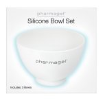 Pharmagel relies on Cosmogen's expertise in beauty application : set of 3 white silicone bowls