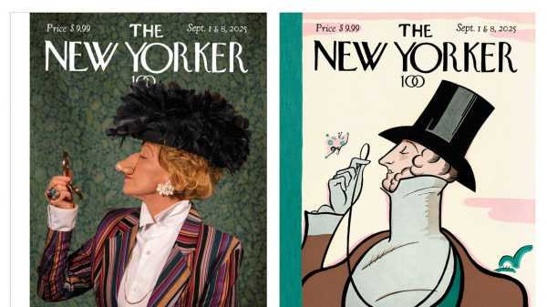 Cindy Sherman’s and Rea Irvin’s Eustace Tilley