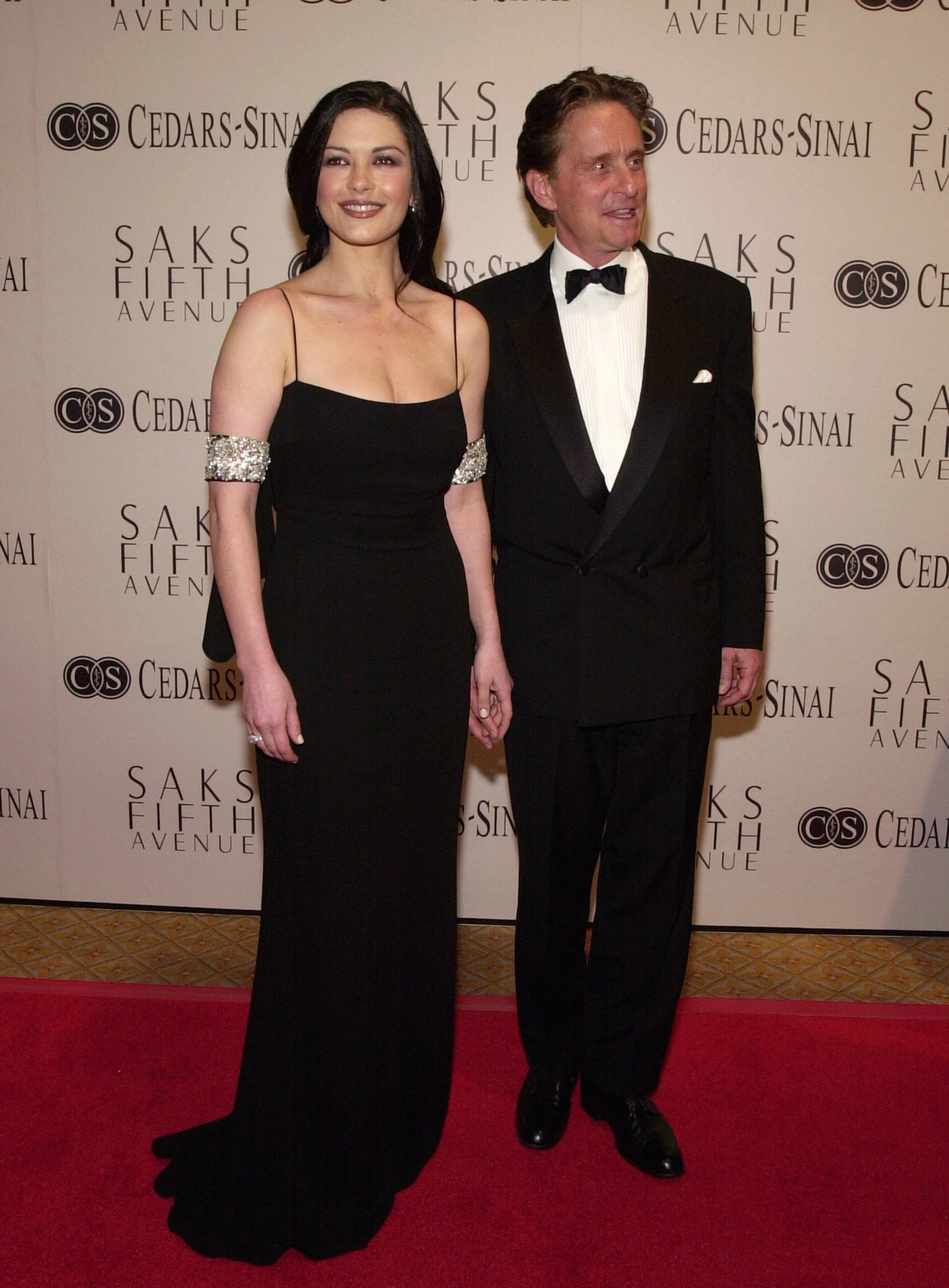 Catherine Zeta-Jones with her boyfriend Michael Douglas at a benefit for the Cedars-Sinai Medical Center, 20011