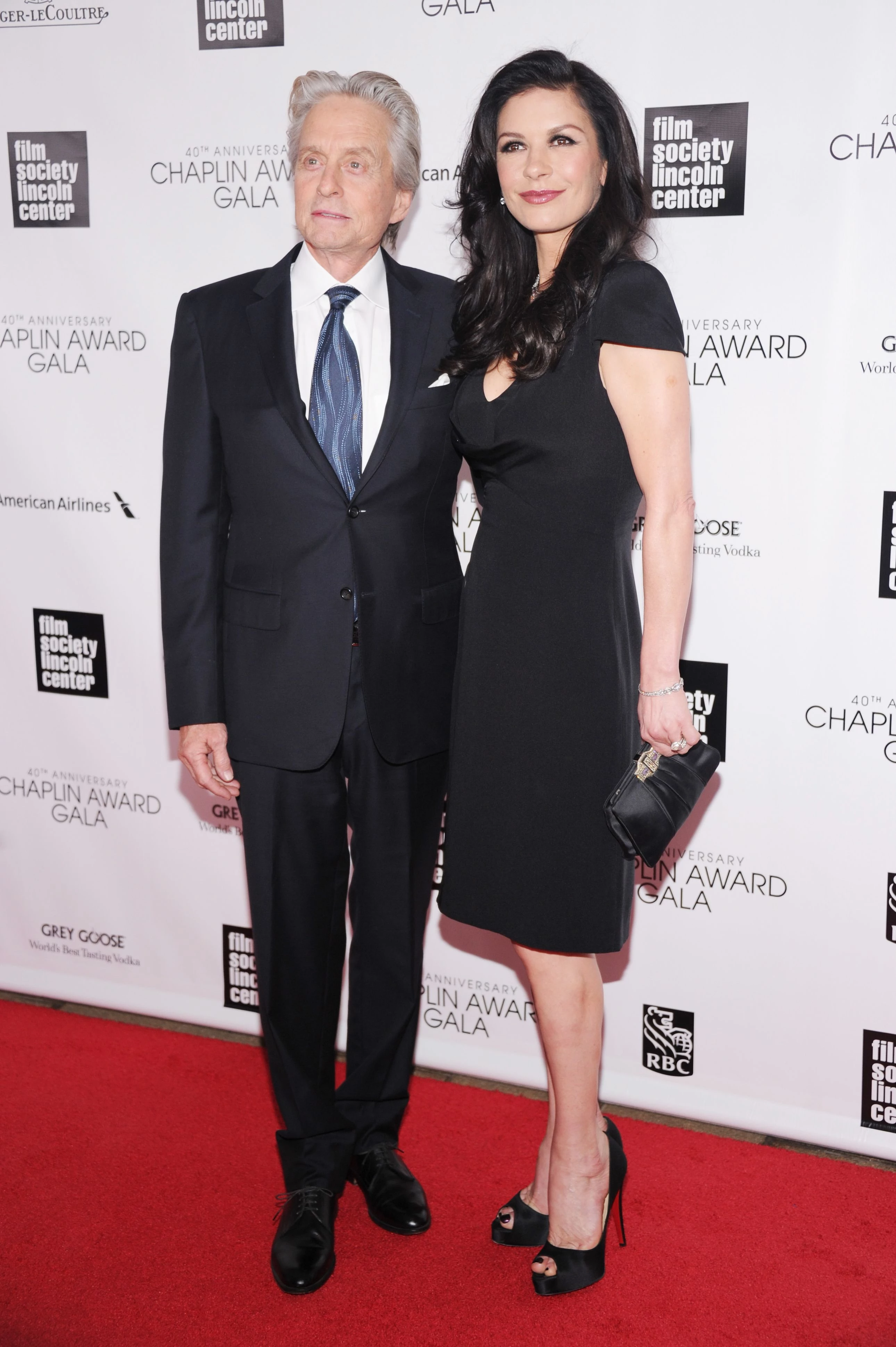 Catherine Zeta-Jones with boyfriend Michael Douglas at the Chaplin Award Gala in New York, 201313