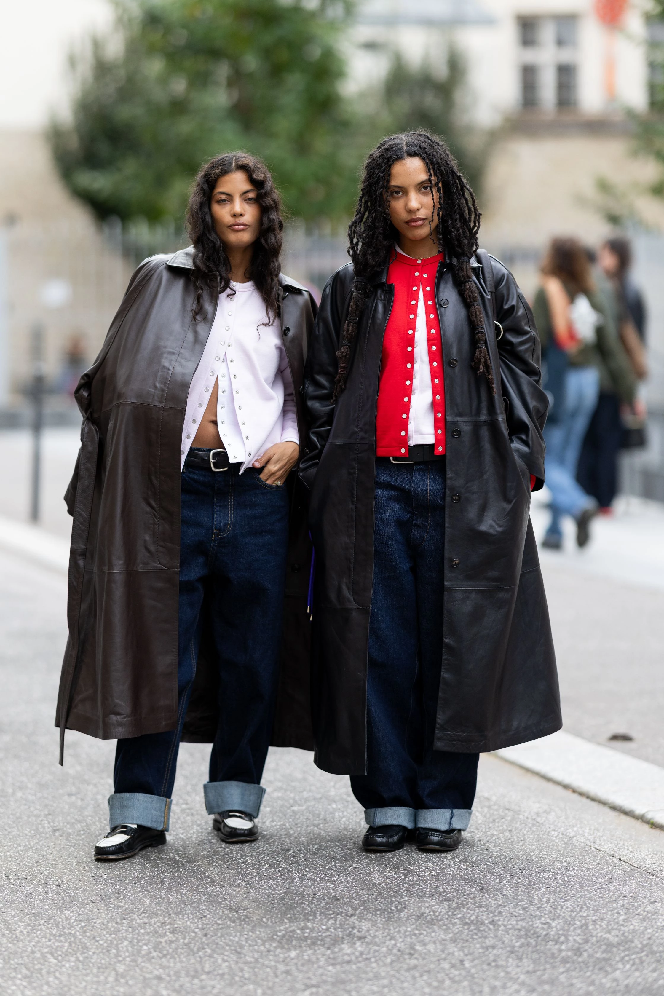 A leather overcoat might be the versatile jacket you desire.
0