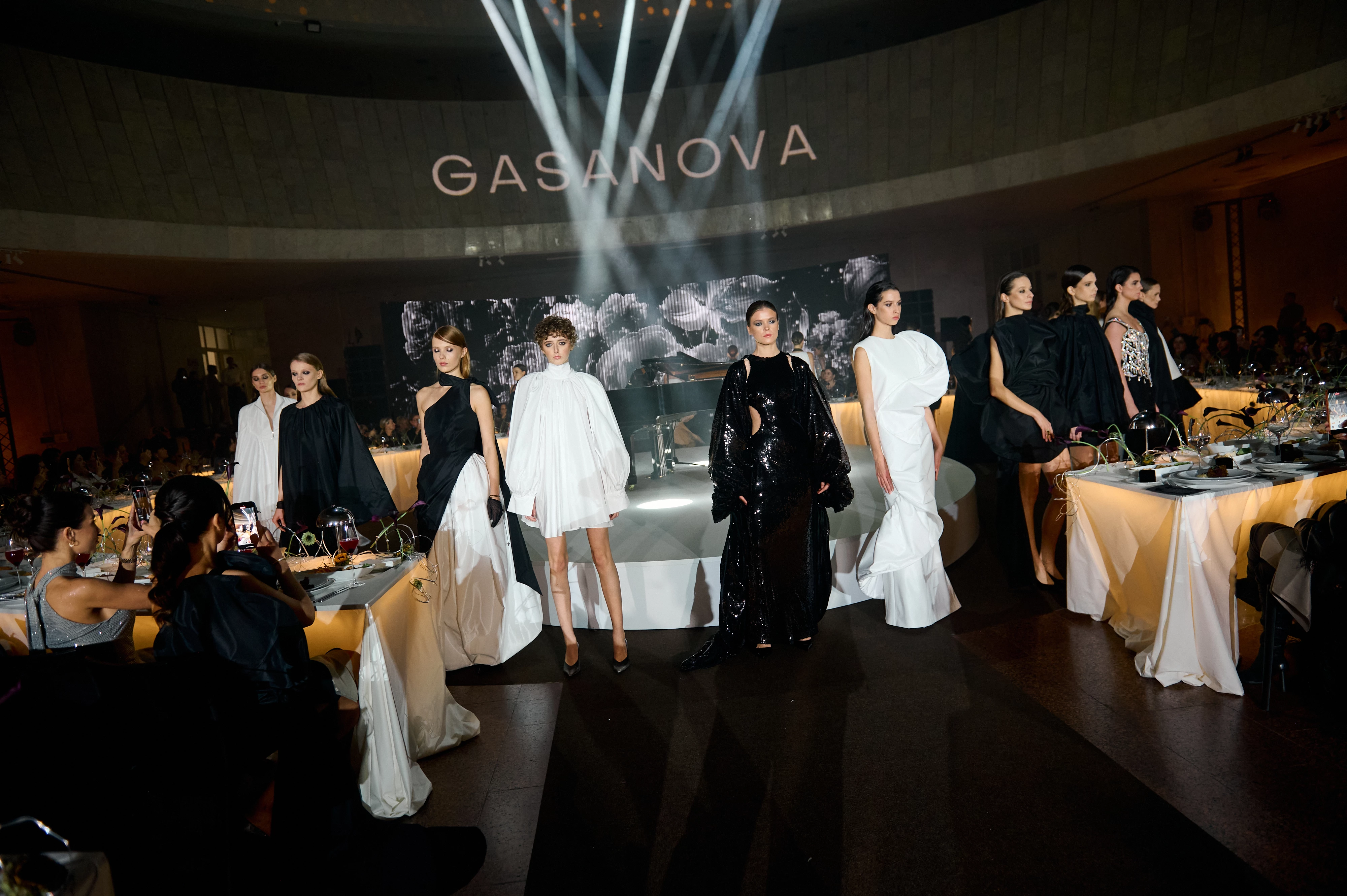Gasanova's Debut Couture Unveiled at Ukrainian House: A Radiant Display
0