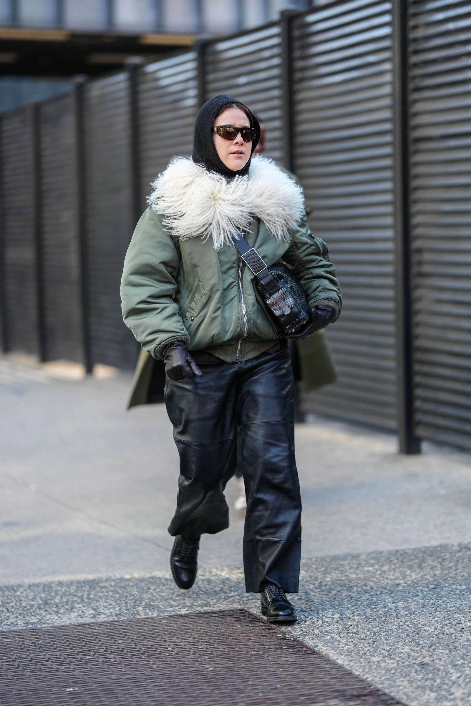 Fur-collared bomber: aughts' ultimate jacket is back.
2