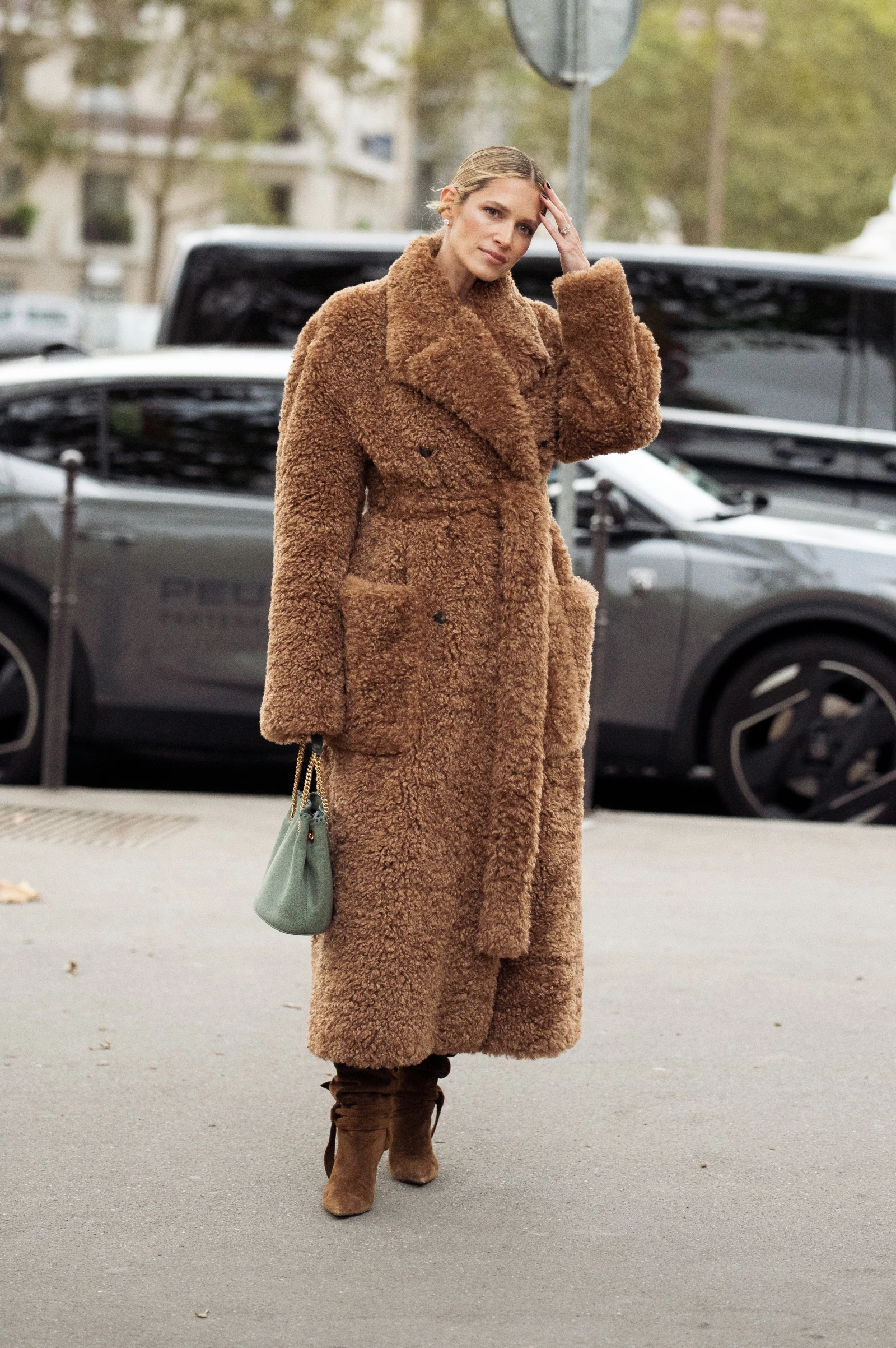 This winter, swap your puffer for a cozy teddy coat.
2