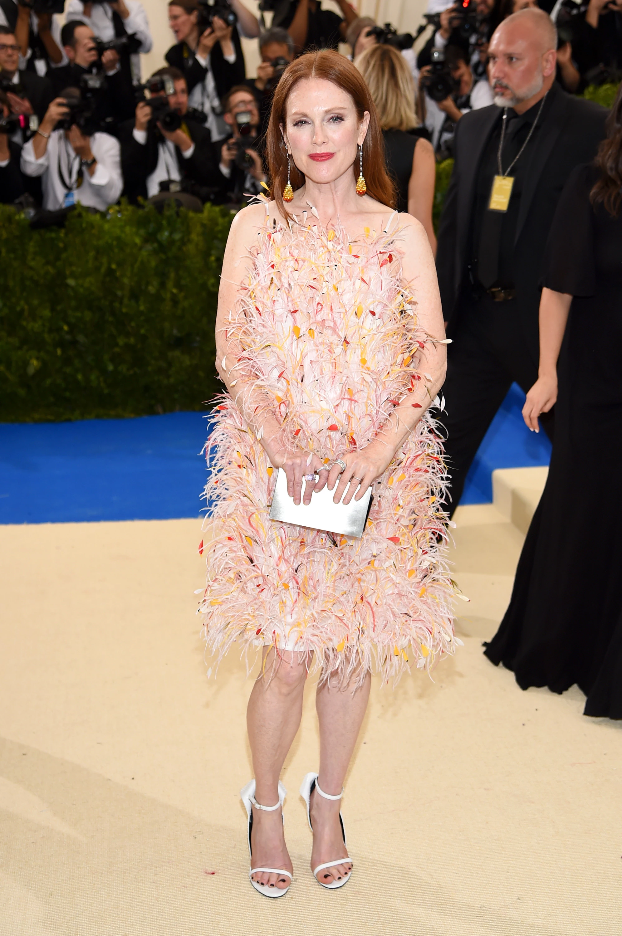 Julianne Moore at the Met Gala 2017 in a Calvin Klein dress7