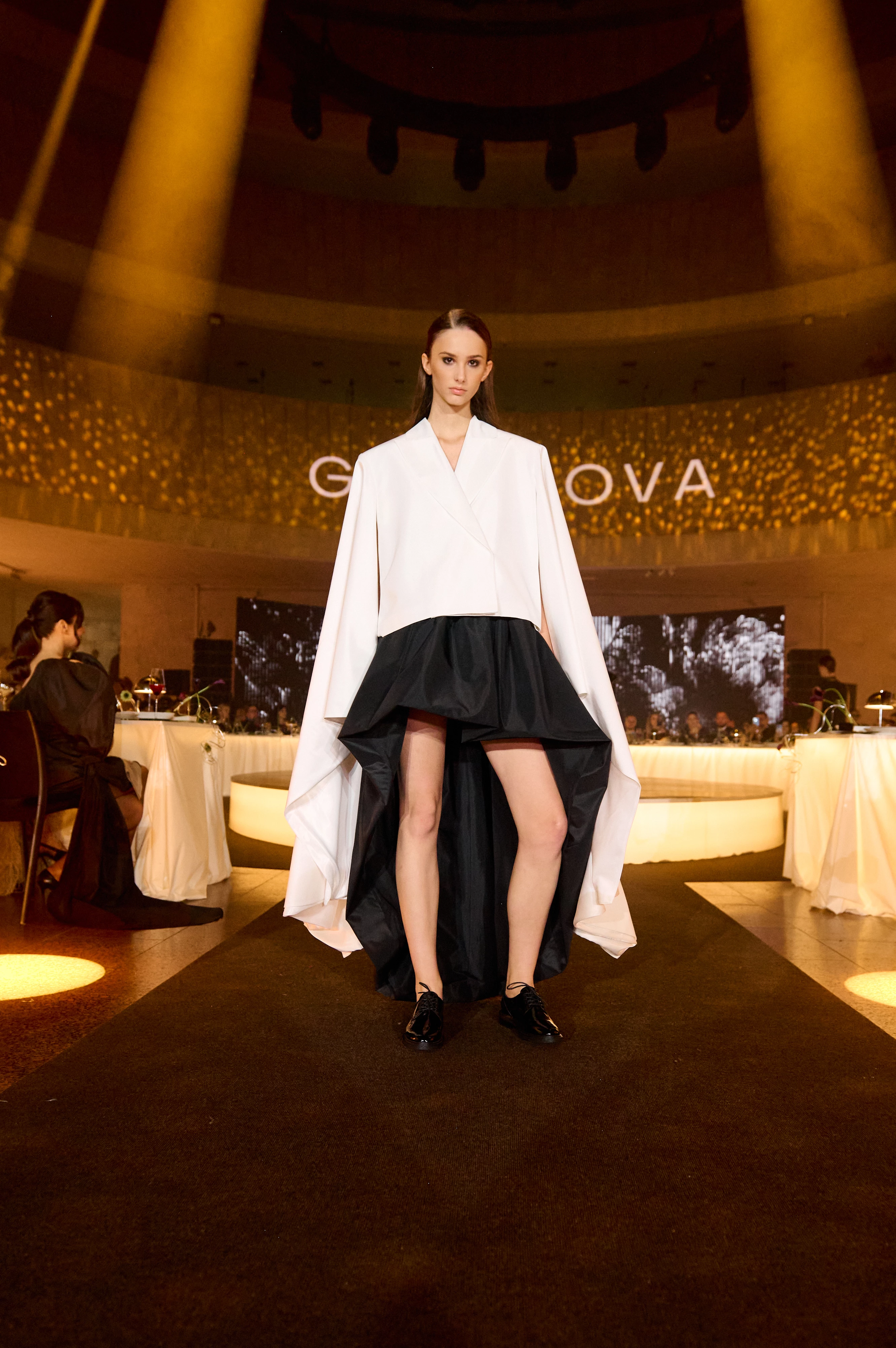 Gasanova's Debut Couture Unveiled at Ukrainian House: A Radiant Display
6