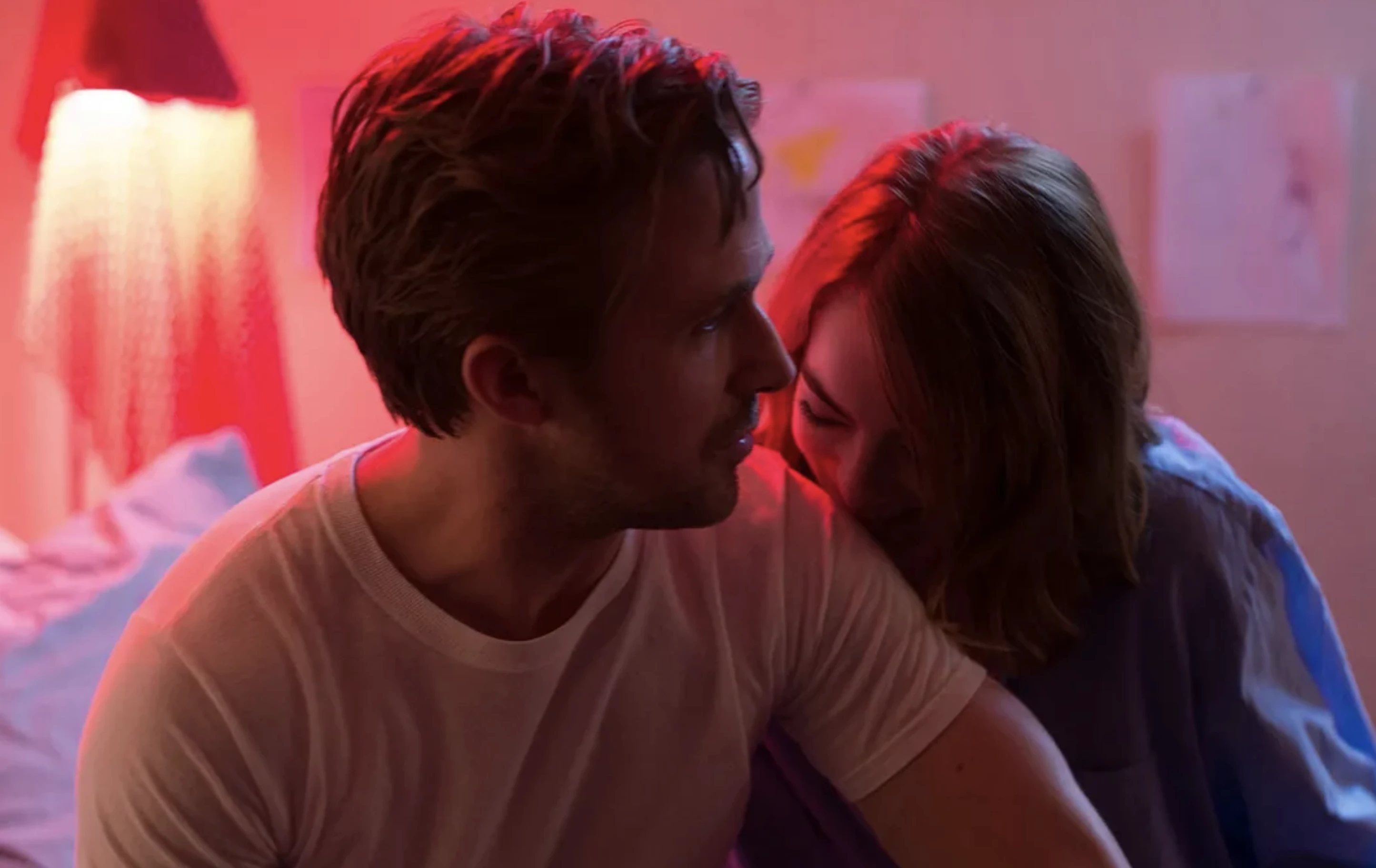 Ryan Gosling and Emma Stone at the film0