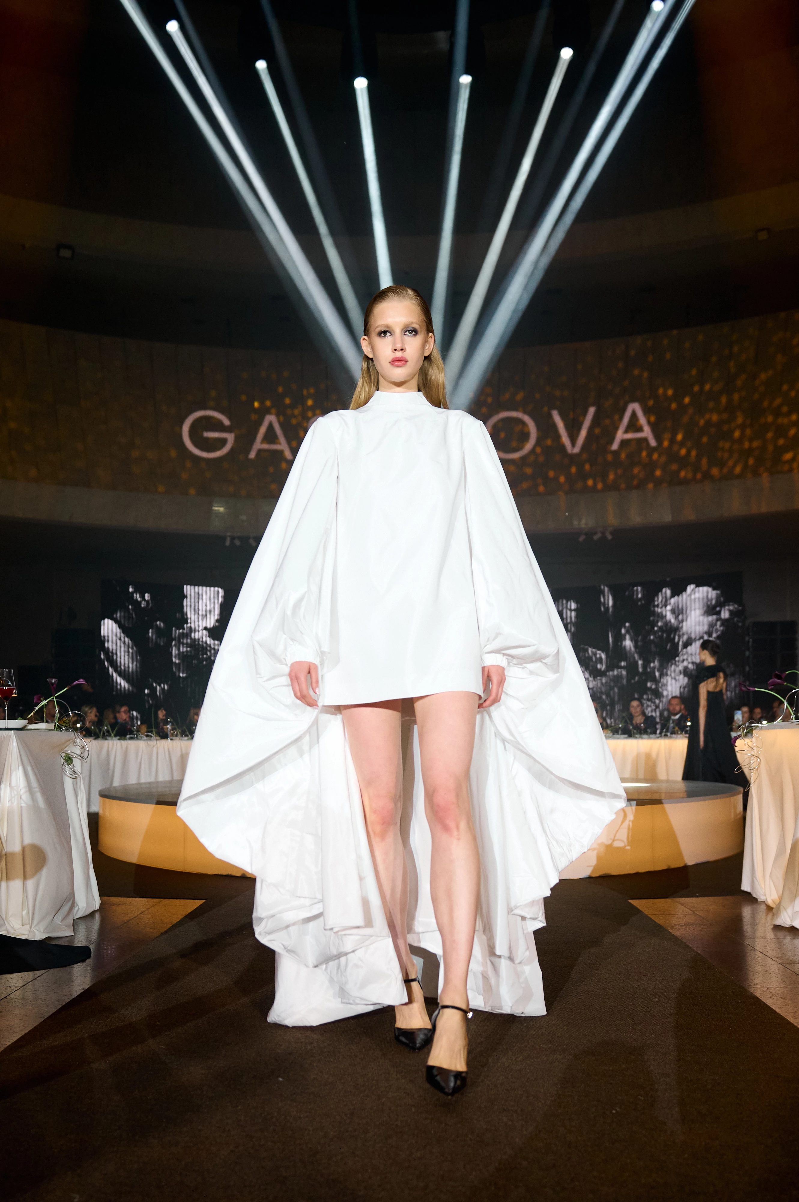 Gasanova's Debut Couture Unveiled at Ukrainian House: A Radiant Display
4