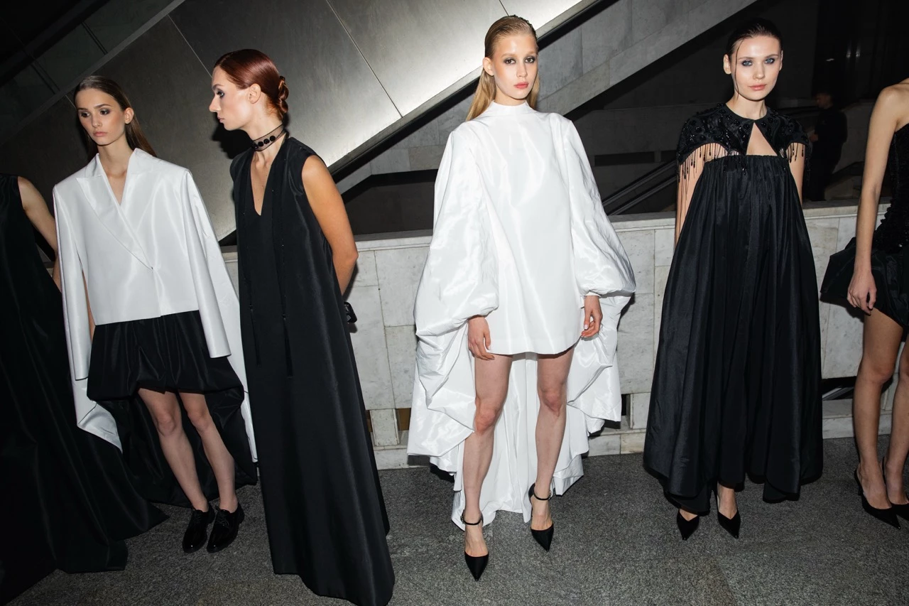 Gasanova's Debut Couture Unveiled at Ukrainian House: A Radiant Display
3