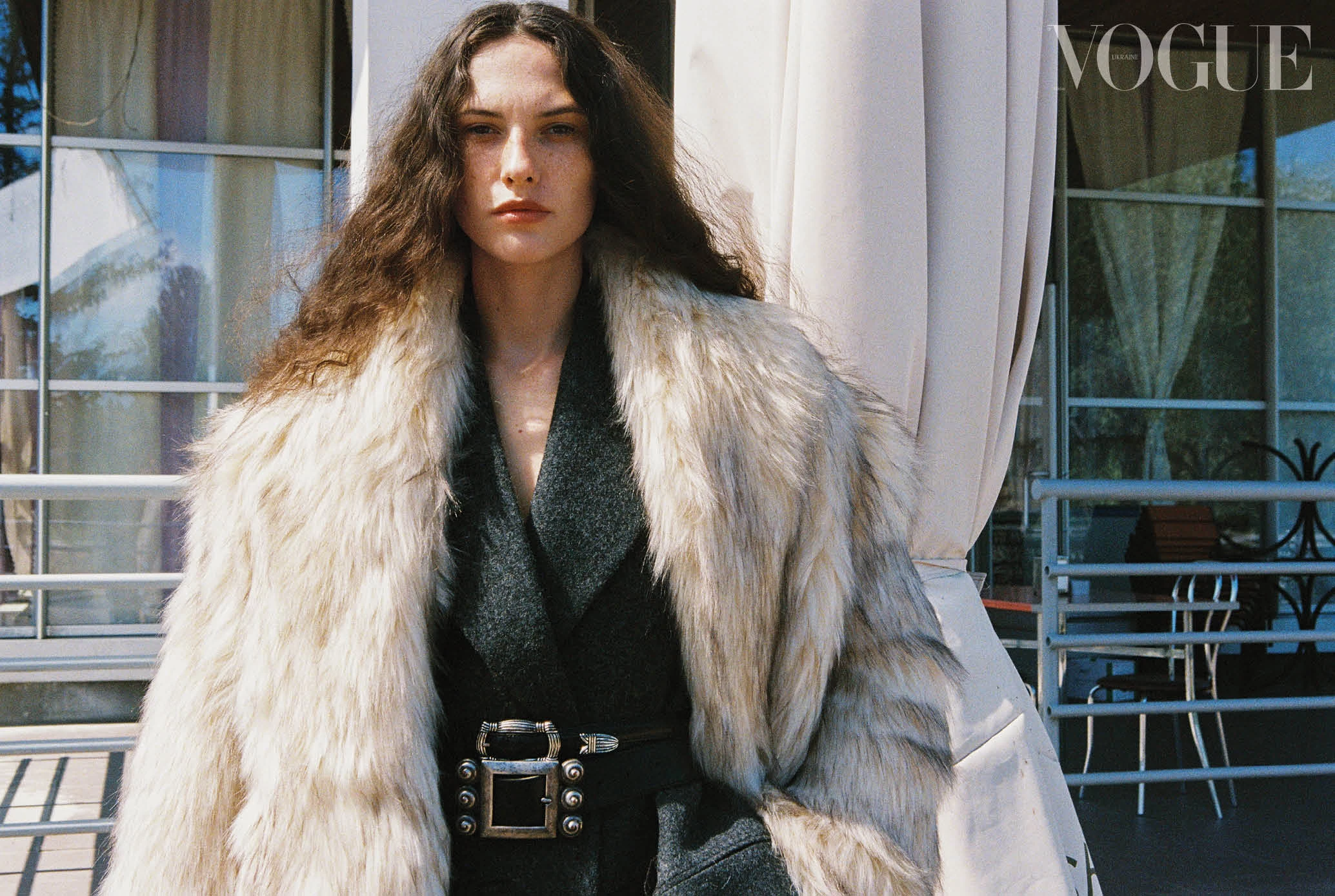 Cultnaked faux fur coat, Prada wool coat, two leather belts, all vintage (Poetry in Objects)10