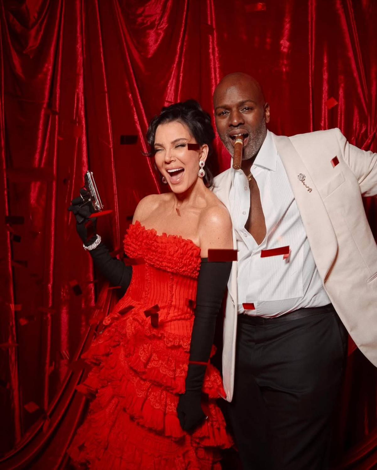 Kris Jenner's Bond-Themed 70th Bash: Pics
2