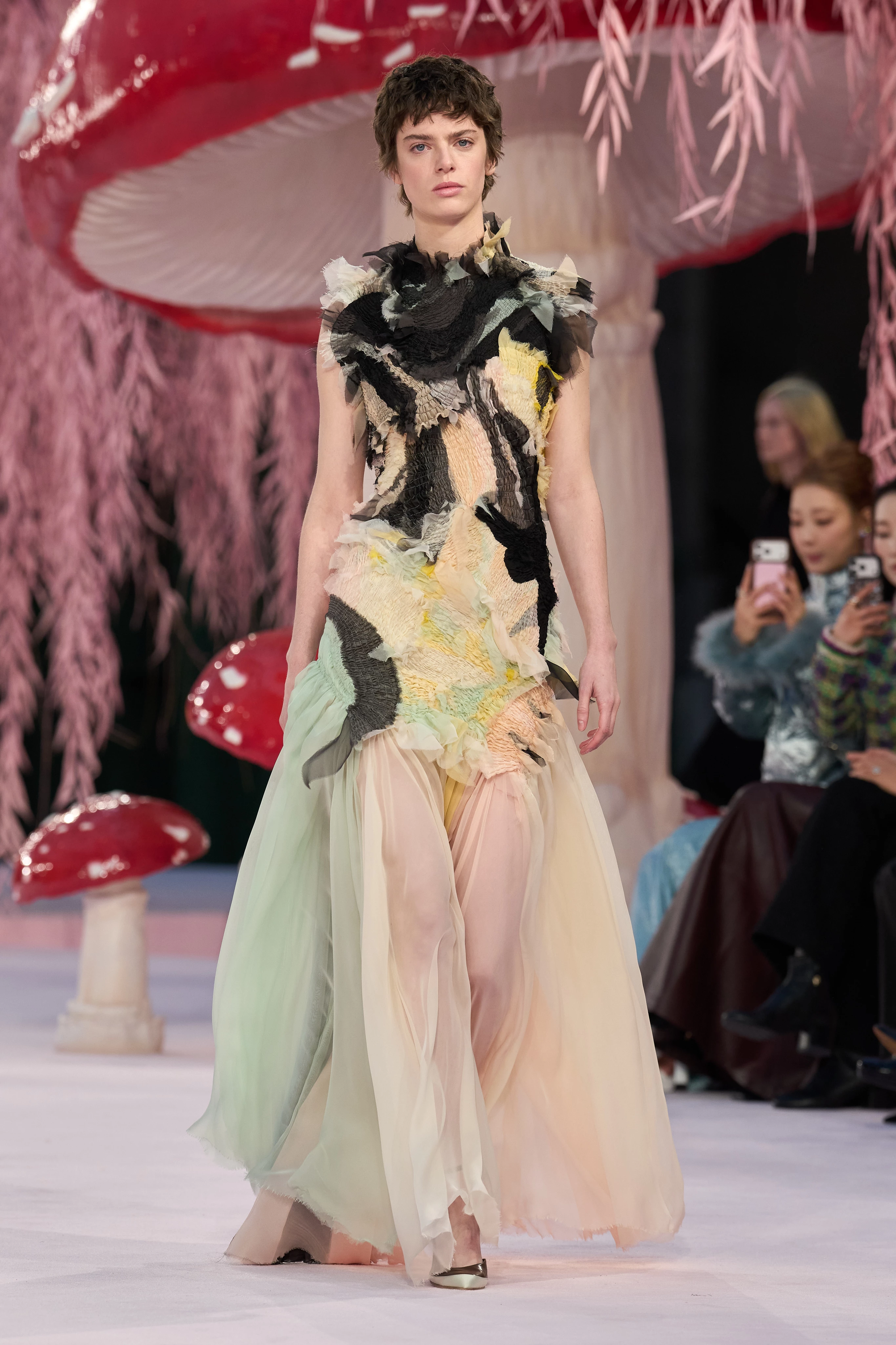 Mathieu Blasi showed his first couture collection for Chanel0