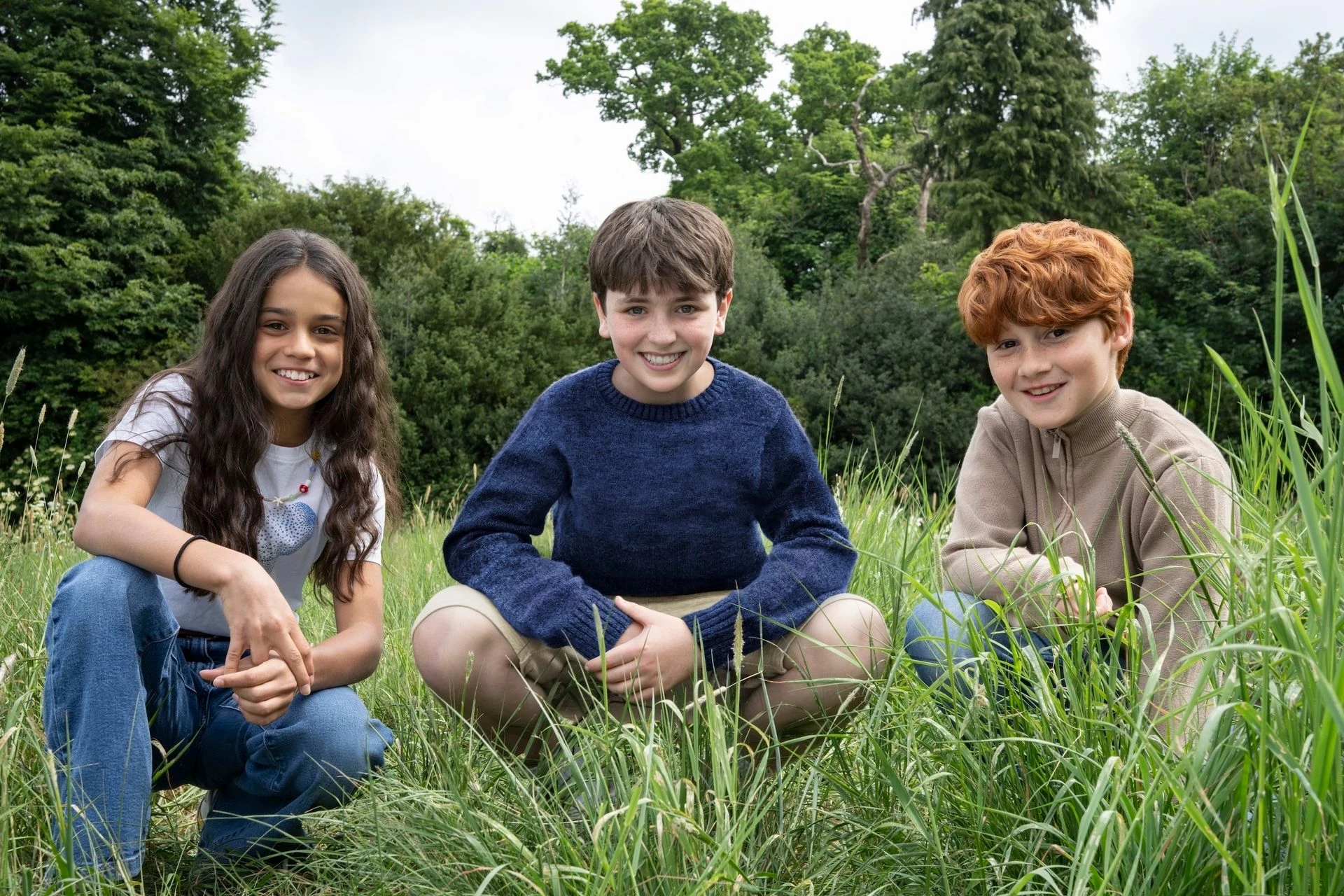 Dominic McLaughlin as Harry Potter, Arabella Stanton as Hermione Granger and Alastair Stout as Ron Weasley2