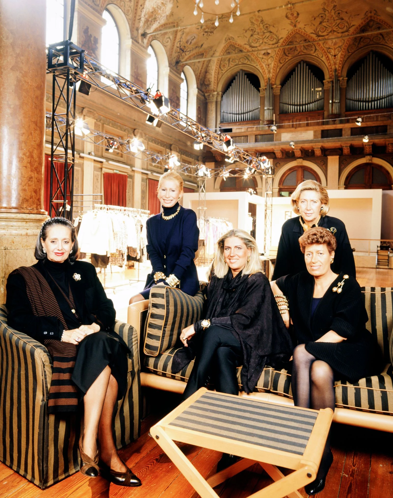 The Fendi sisters – Anna, Carla, Paola, Franca and Alda, 19902