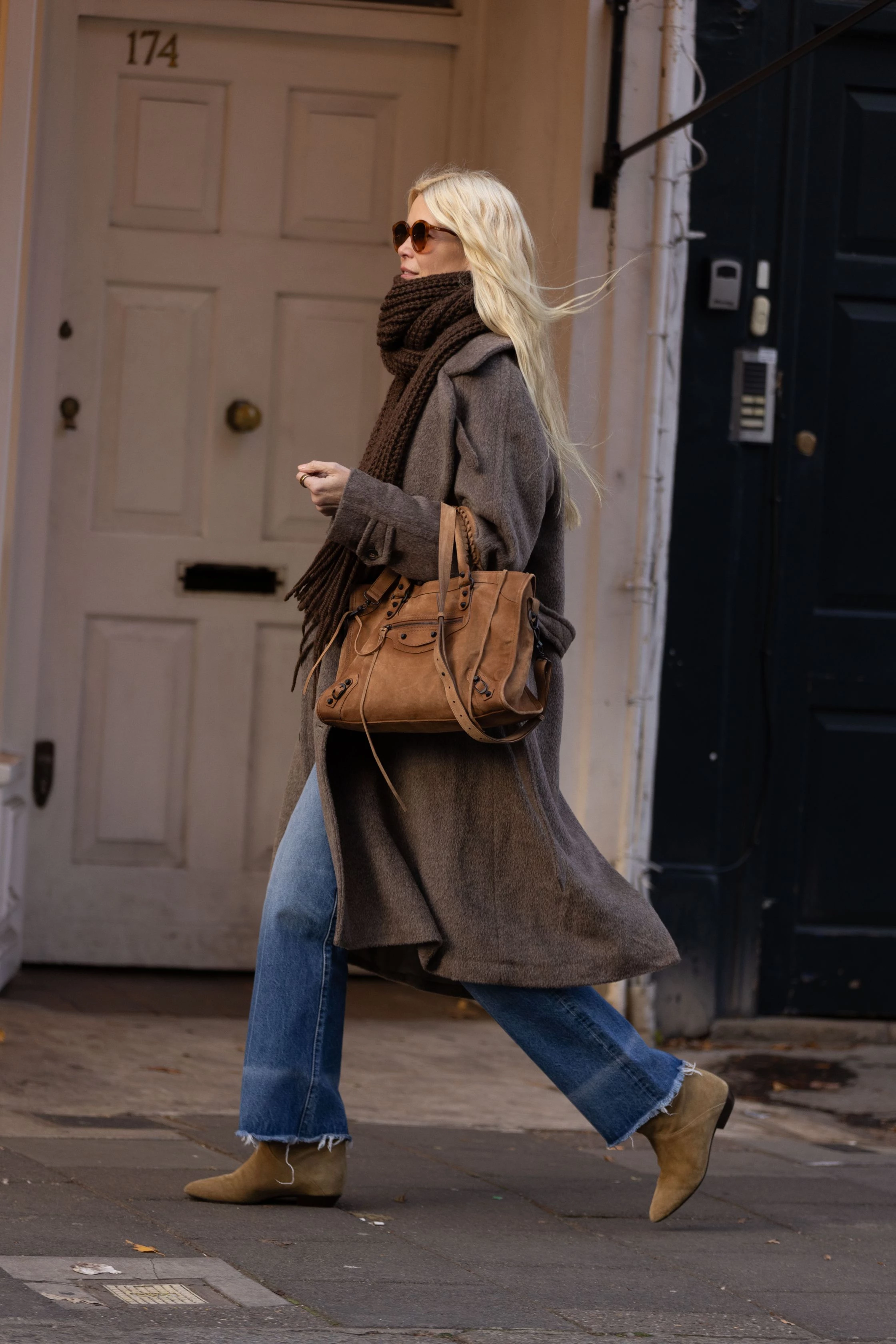 Claudia Schiffer with a City Bag by Balenciaga0