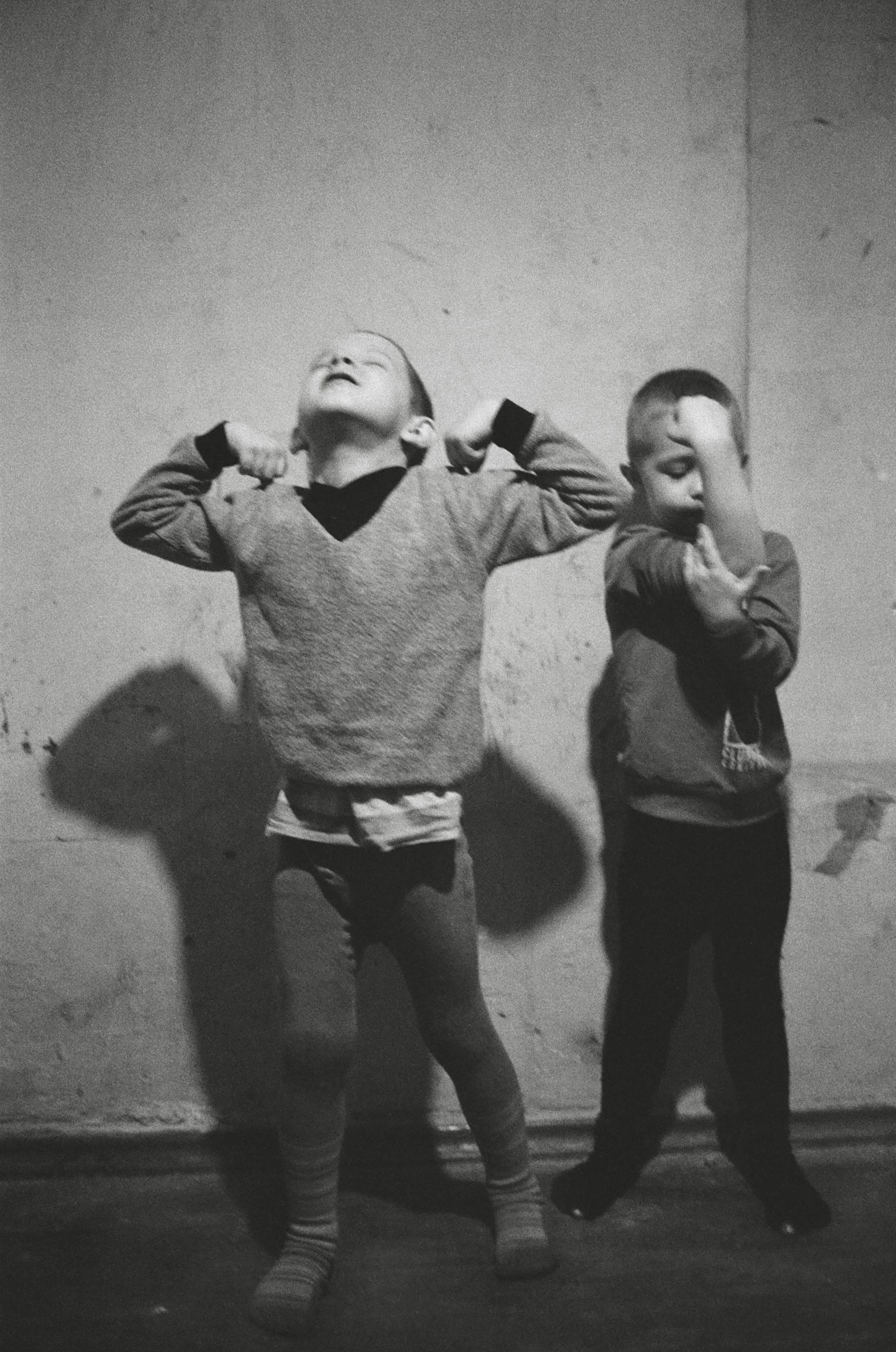 Two brothers in their home in Kurakhovo on the eve of evacuation, Donetsk region, February 2024. Photo: Josh Olley8