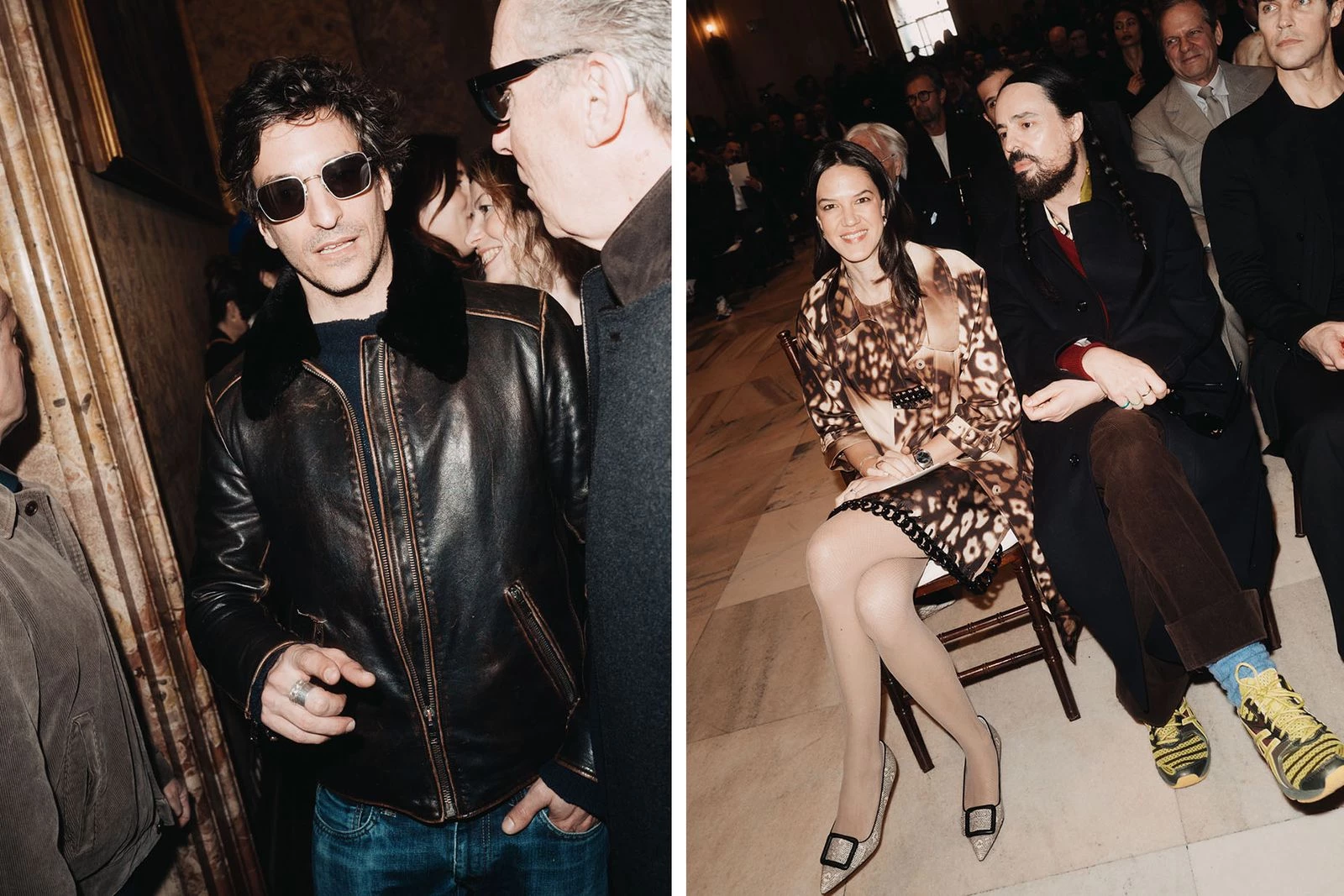 Lorenzo Bertelli, Francesca Ragazzi and Alessandro Michele at the Vogue World press conference. Photo: Lucas Possiede2