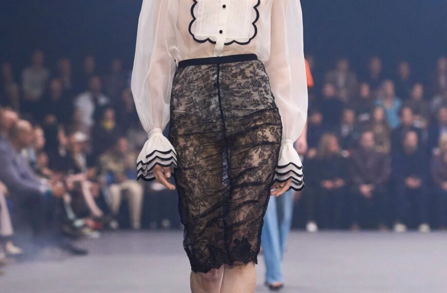 Seductive fashion: lace blouses and skirts are the main trend of spring&hellip;