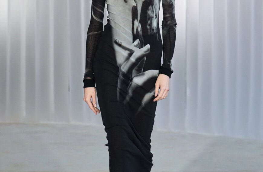 At Jean Paul Gaultier, the model walked the runway with&hellip;