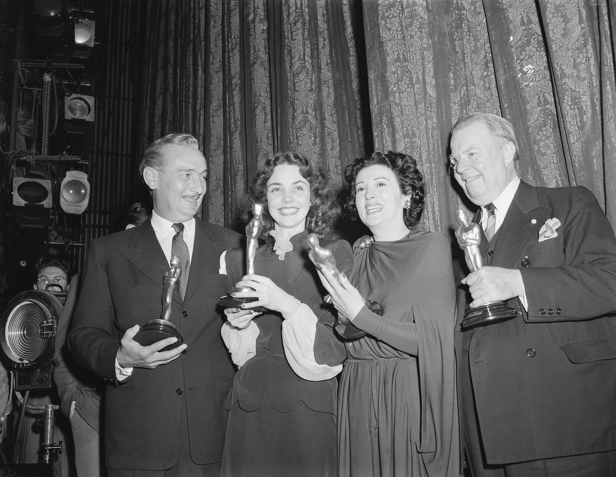 Jennifer Jones (second from left), 194470