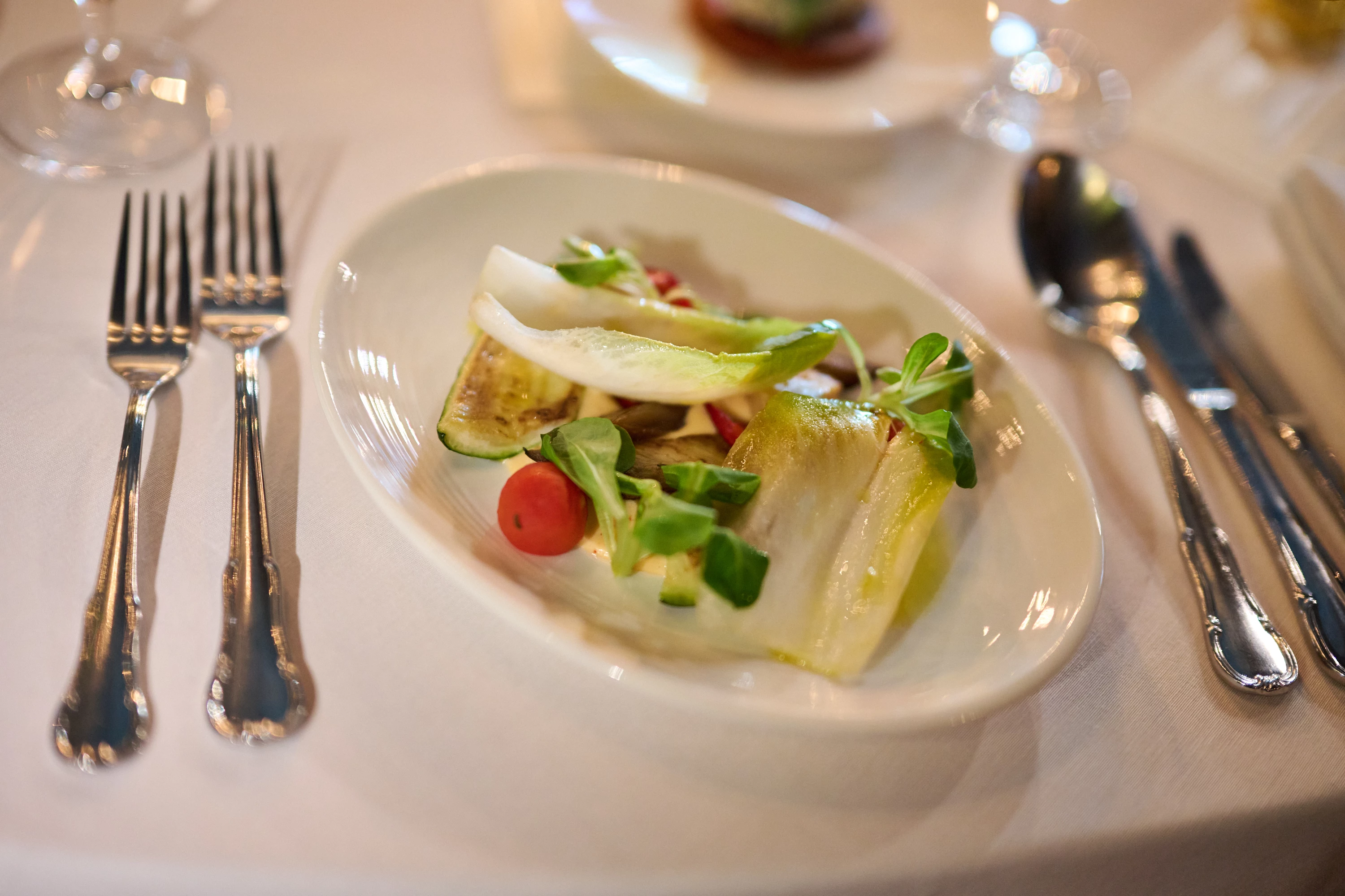 Tarama with roasted vegetable salad8