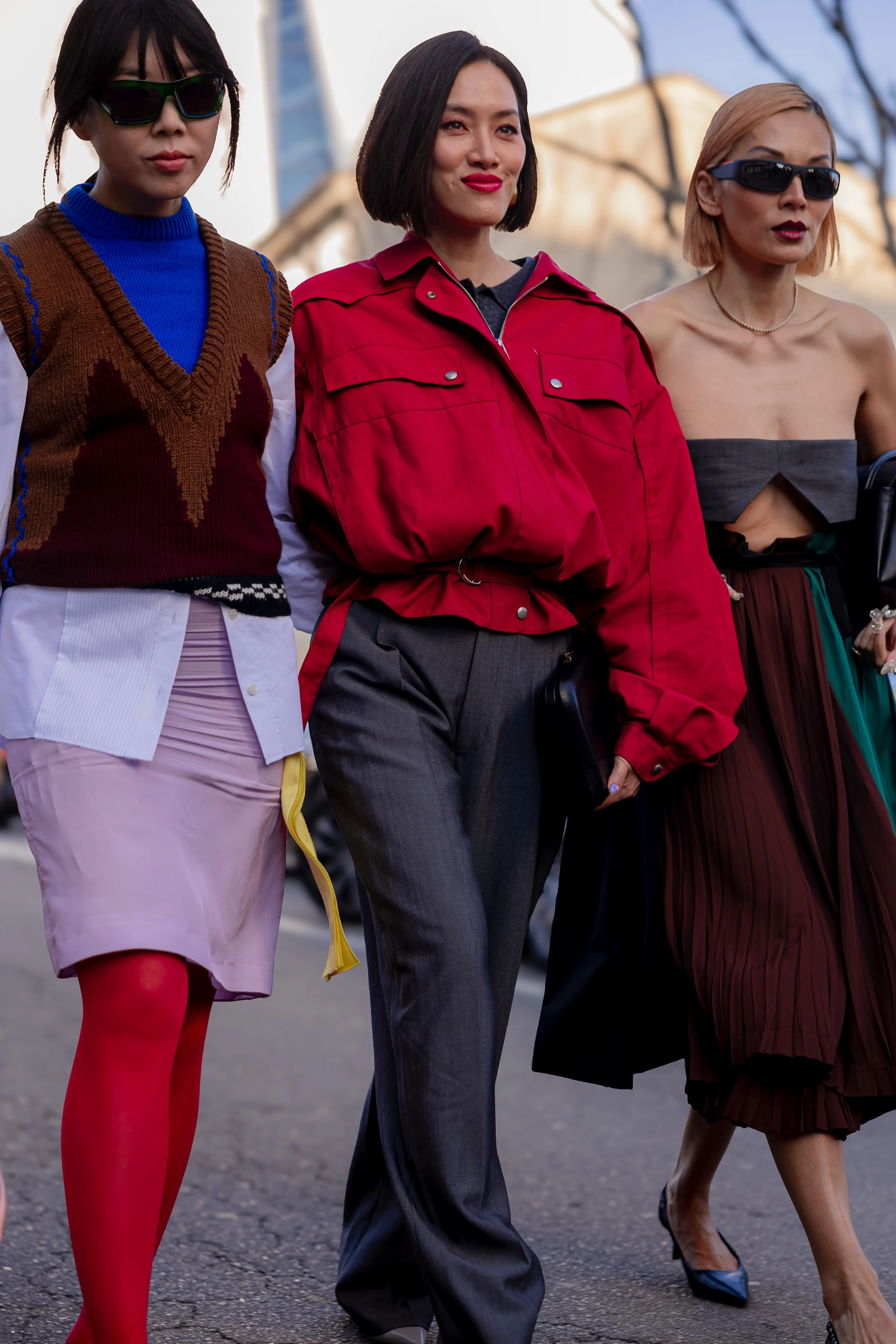 Streetstyle: the most fashionable girls on the streets of Milan16
