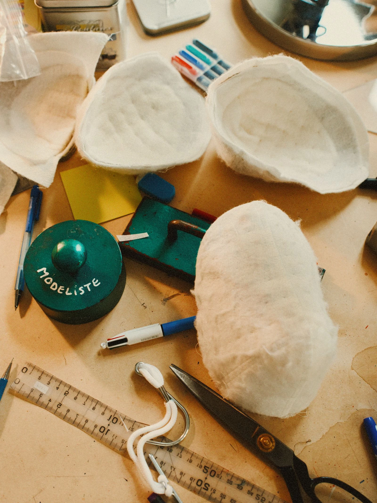 Shoulder pads are a recurring motif in the new collection. Photo: Lee Whittaker2