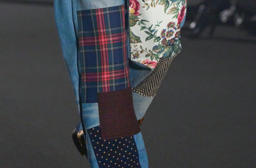 Junya Watanabe patchwork jeans are a trend for those who love unconventional&hellip;