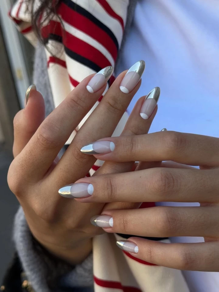 Double chrome french manicure is the main trend of 20262