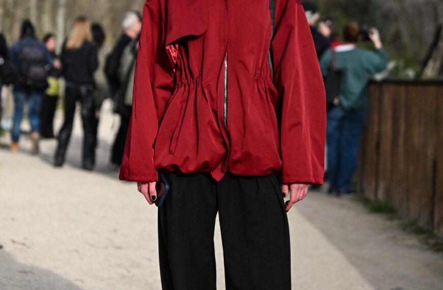 The red windbreaker is the best fashion investment of 2026