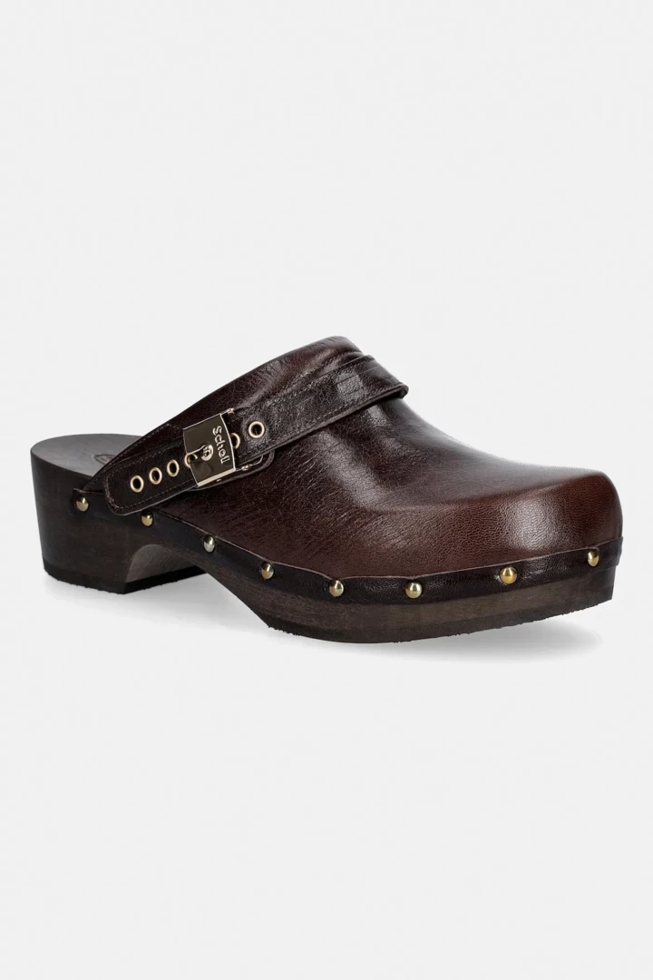Wooden-soled clogs in the spirit of the 1970s are the key shoe trend of the season13