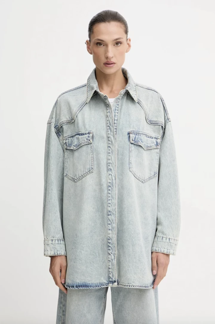 A denim shirt is a must-have for versatile looks this year7