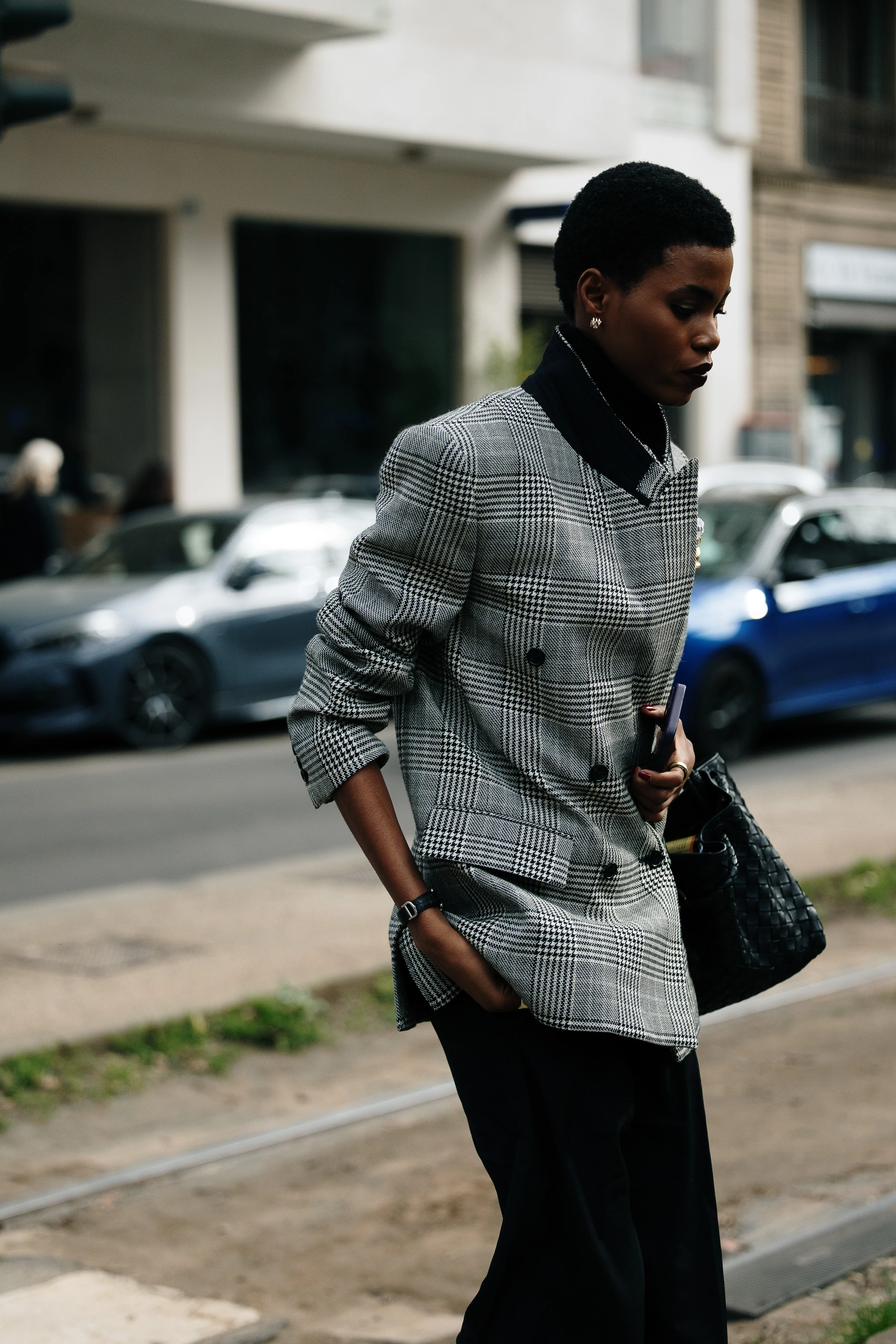 A gray jacket is the perfect alternative to a classic black blazer.9