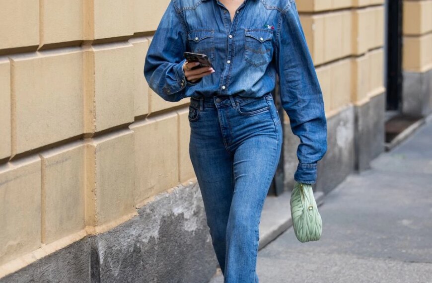 A denim shirt is a must-have for versatile looks this year