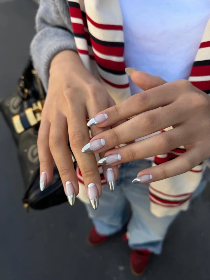 Double chrome french manicure is the main trend of 20263
