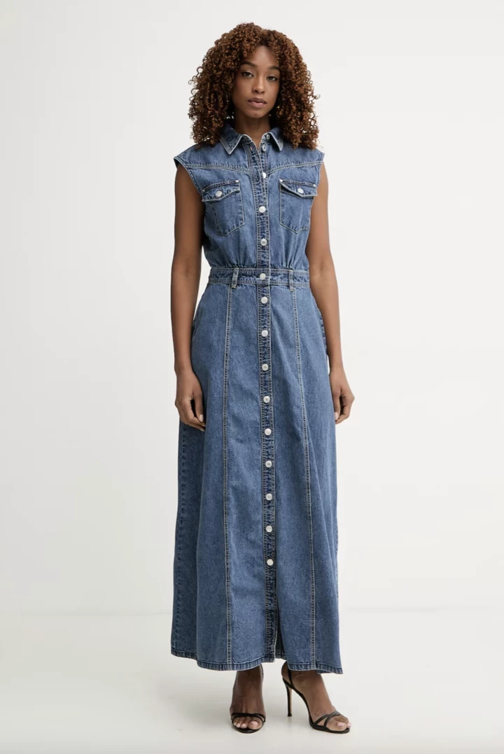 Denim dress - perfect feminine clothing for spring-summer 20264