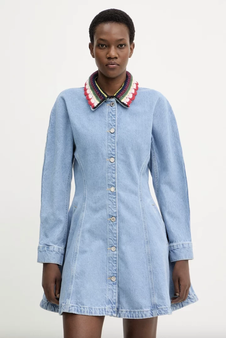 Denim dress - perfect feminine clothing for spring-summer 20268